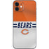 NFL Chicago Bears White Striped iPhone 12 Skin
