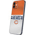 NFL Chicago Bears White Striped iPhone 12 Skin
