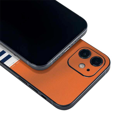 NFL Chicago Bears White Striped iPhone 12 Skin