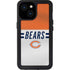NFL Chicago Bears White Striped iPhone 13 Mini Waterproof Case