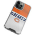 NFL Chicago Bears White Striped iPhone 13 Pro Clear Case