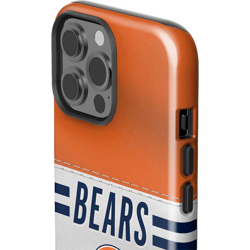 NFL Chicago Bears White Striped iPhone 13 Pro Max Impact Case