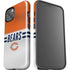 NFL Chicago Bears White Striped iPhone 15 Plus Impact Case