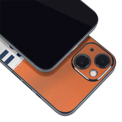 NFL Chicago Bears White Striped iPhone 15 Plus Skin