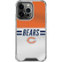 NFL Chicago Bears White Striped iPhone 15 Pro Clear Case
