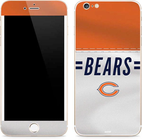 NFL Chicago Bears White Striped iPhone 6/6s Plus Skin