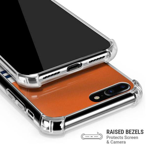 NFL Chicago Bears White Striped iPhone 7/8 Plus Clear Case