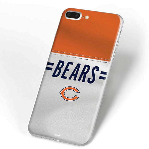NFL Chicago Bears White Striped iPhone 7 Plus Skin