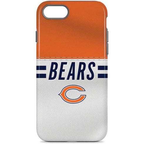 NFL Chicago Bears White Striped iPhone 7 Pro Case