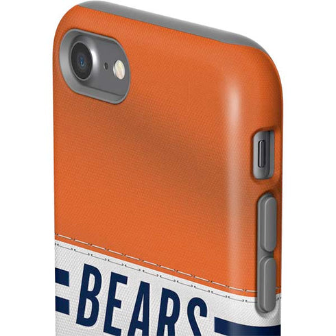 NFL Chicago Bears White Striped iPhone SE (2nd & 3rd Gen) Pro Case