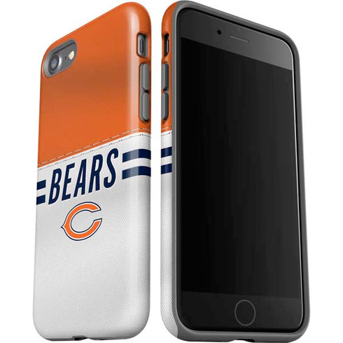 NFL Chicago Bears White Striped iPhone SE (2nd & 3rd Gen) Pro Case