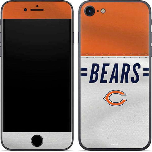 NFL Chicago Bears White Striped iPhone SE (2nd & 3rd Gen) Skin