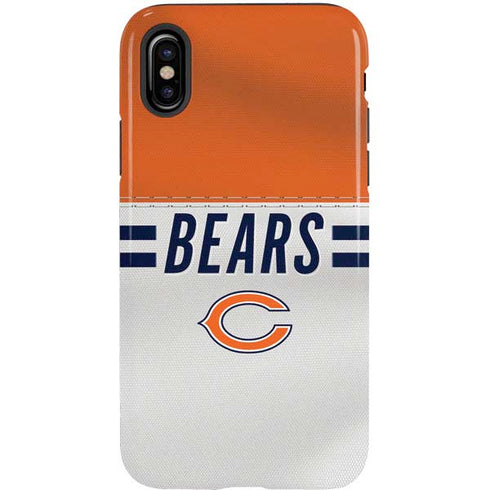 NFL Chicago Bears White Striped iPhone X Pro Case