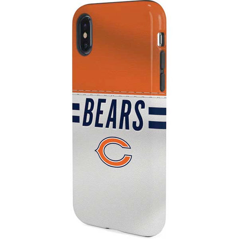 NFL Chicago Bears White Striped iPhone X Pro Case