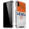 NFL Chicago Bears White Striped iPhone XS Max Clear Case
