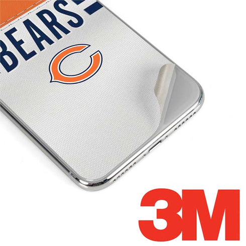 NFL Chicago Bears White Striped iPhone XS Skin