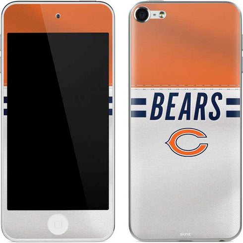 NFL Chicago Bears White Striped Apple iPod Skin