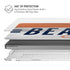 NFL Chicago Bears White Striped MacBook Pro 16in (2021-25) Case plus Skin