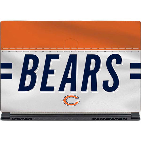 NFL Chicago Bears White Striped MSI GS65 Stealth Laptop Skin