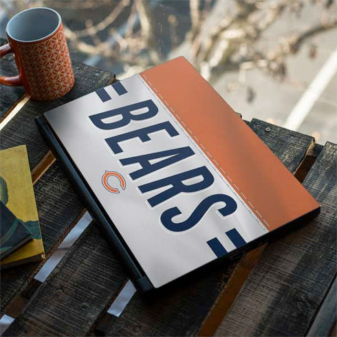 NFL Chicago Bears White Striped MSI GS65 Stealth Laptop Skin