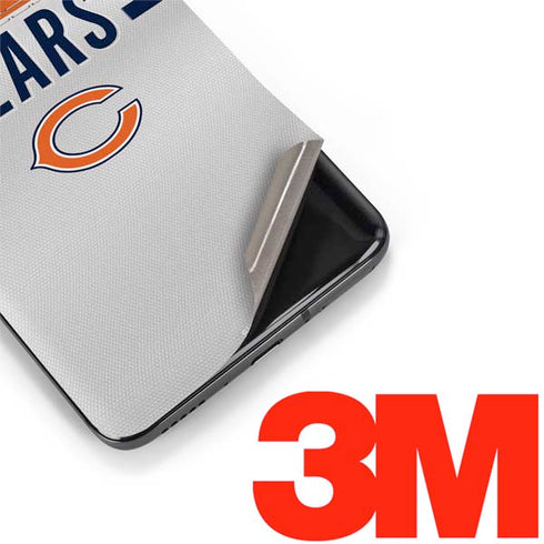 NFL Chicago Bears White Striped OnePlus 7 Pro Skin