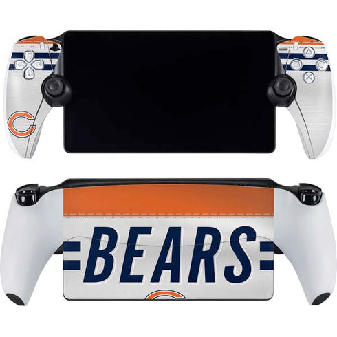 NFL Chicago Bears White Striped PlayStation Portal Remote Player Skin