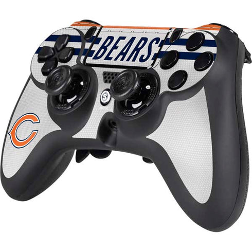NFL Chicago Bears White Striped PS4/PC SCUF Impact Controller Skin