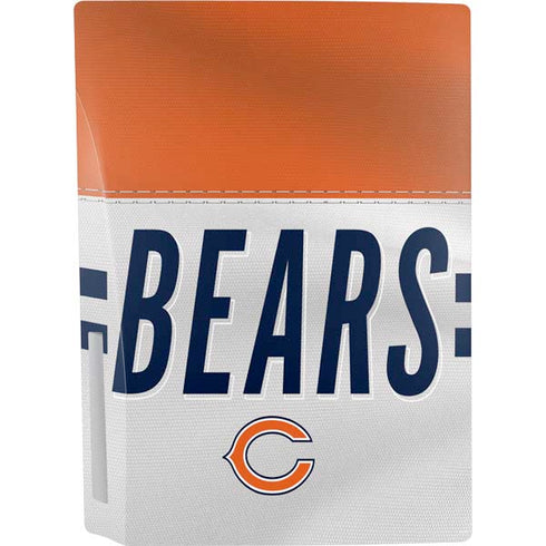 NFL Chicago Bears White Striped PS5 Console Skin