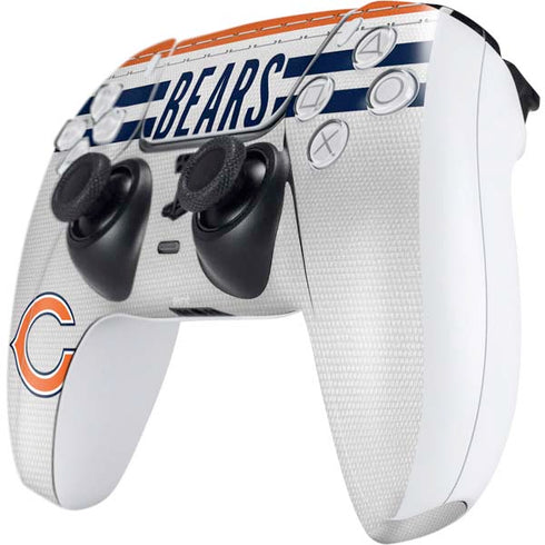 NFL Chicago Bears White Striped PS5 Controller Skin