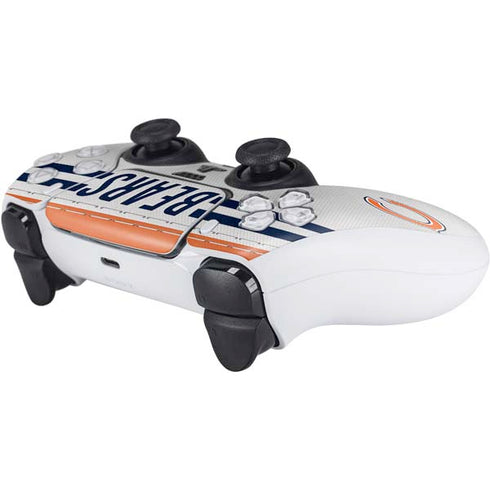 NFL Chicago Bears White Striped PS5 Controller Skin