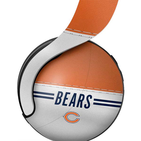 NFL Chicago Bears White Striped PULSE 3D Wireless Headset for PS5 Skin