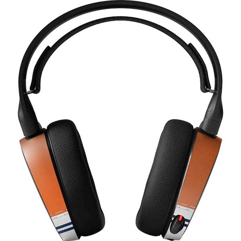 NFL Chicago Bears White Striped SteelSeries Arctis 3 Skin