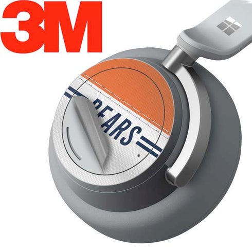 NFL Chicago Bears White Striped Surface Headphones Skin