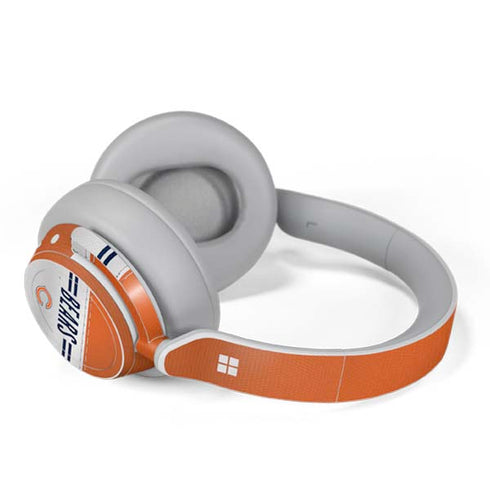 NFL Chicago Bears White Striped Surface Headphones Skin