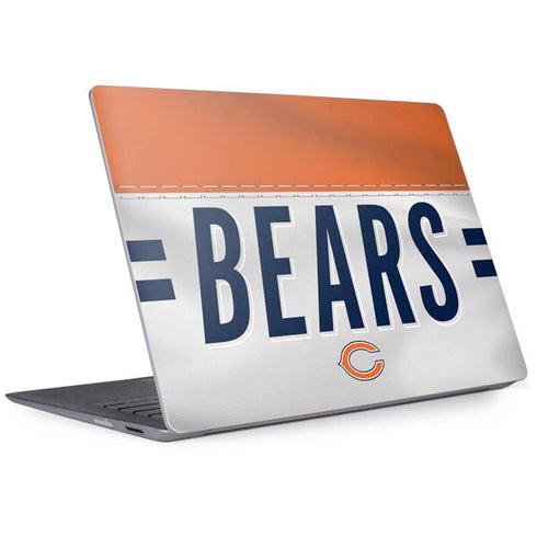 NFL Chicago Bears White Striped Surface Laptop 2 Skin