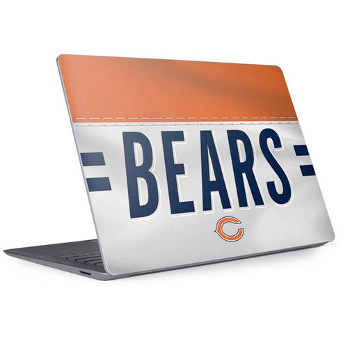 NFL Chicago Bears White Striped Surface Laptop 3 13.5in Skin