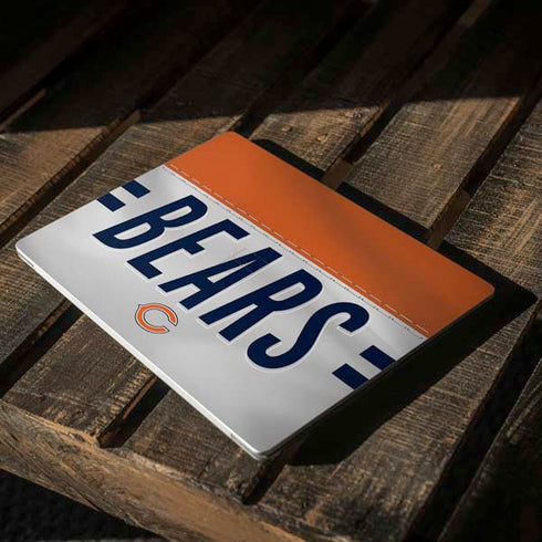 NFL Chicago Bears White Striped Surface Laptop 3 13.5in Skin