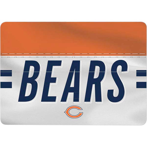 NFL Chicago Bears White Striped Surface Laptop Studio Skin