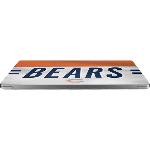 NFL Chicago Bears White Striped Universal Laptop 13in (10.6 x 7.6in) Skin