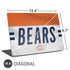 NFL Chicago Bears White Striped Universal Laptop 16.6in (13.4 x 9.7in) Skin
