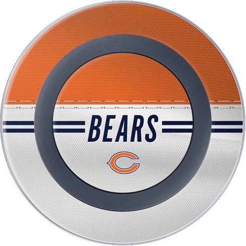 NFL Chicago Bears White Striped Wireless Charger Skin