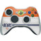 NFL Chicago Bears White Striped Xbox 360 Wireless Controller Skin