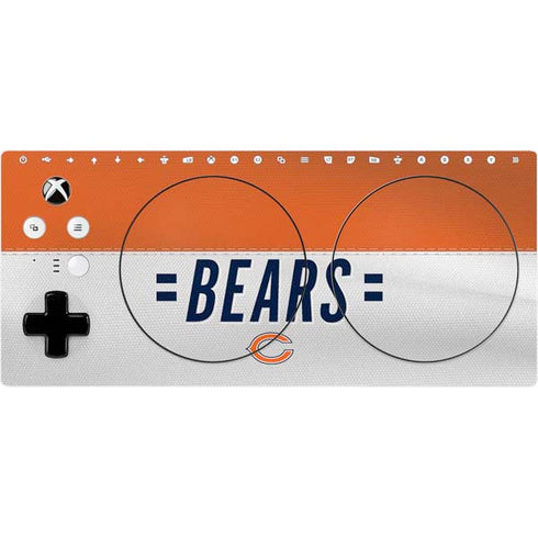 NFL Chicago Bears White Striped Xbox Adaptive Controller Skin