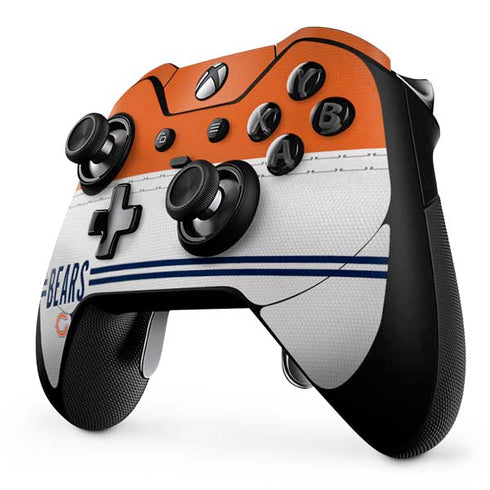 NFL Chicago Bears White Striped Xbox One Elite Controller Skin
