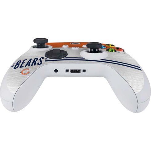 NFL Chicago Bears White Striped Xbox Series S Controller Skin