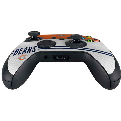 NFL Chicago Bears White Striped Xbox Series X Controller Skin
