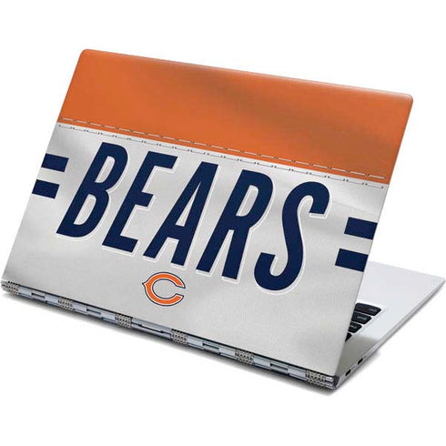 NFL Chicago Bears White Striped Yoga 910 2-in-1 14in Touch-Screen Skin