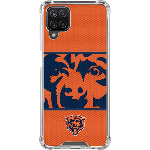 NFL Chicago Bears Zone Block Galaxy A12 Clear Case
