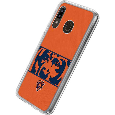 NFL Chicago Bears Zone Block Galaxy A20 Clear Case