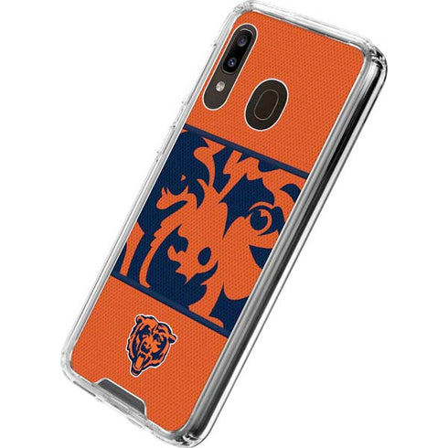 NFL Chicago Bears Zone Block Galaxy A30 Clear Case